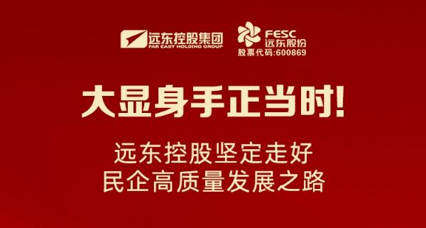 大顯身手正當(dāng)時(shí)！遠(yuǎn)東控股堅(jiān)定走好民企高質(zhì)量發(fā)展之路